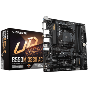 Gigabyte MB B550M DS3H ACAM4; 4xDDR4; 2xM.2, 4xSATADVI, HDMI; 8xUSB; WIFI; mATX_0