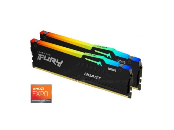 Kingston 32GB 5600MHz DDR5 RGBFury Beast (2x16), CL36, EXPO_0