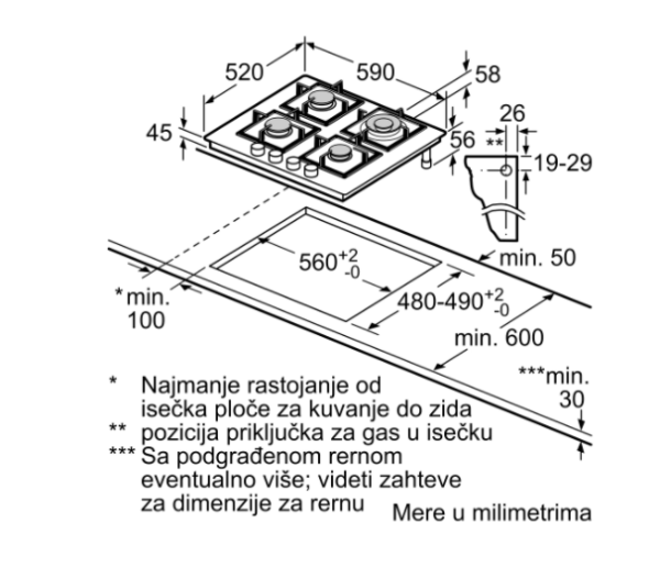 BOSCH Plinska ploča Serie 4|, ES_2