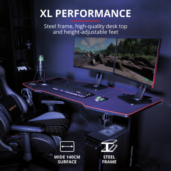 Trust GXT 1175 Imperius XL sto XL gaming sto sa podlogom za miš na cijeloj površini_1