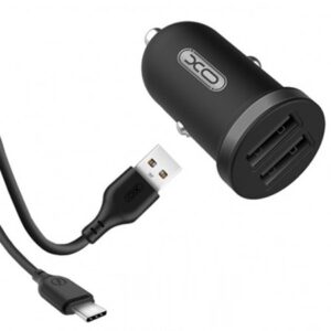 XO TZ08 Car charger + Micro USB Cable 1m_0