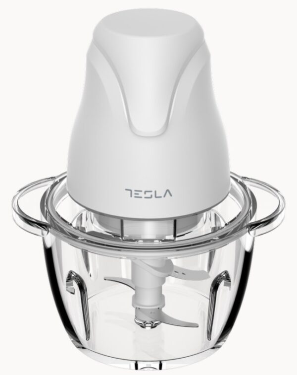 TESLA Sjeckalica FC302WSnaga 400 W; Kapacitet 1 L; 4 inox oštrice na 2 nivoa; staklena pos_1