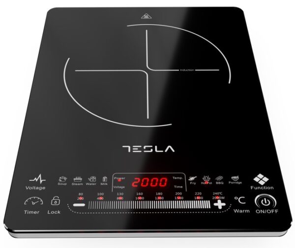 TESLA Indukcijski rešo IC400BSnaga 2000 W; Touch dugmići; 8 nivoa snage i temperature; 9 prog kuh_1