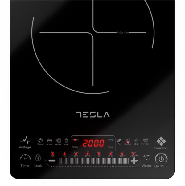 TESLA Indukcijski rešo IC400BSnaga 2000 W; Touch dugmići; 8 nivoa snage i temperature; 9 prog kuh_5