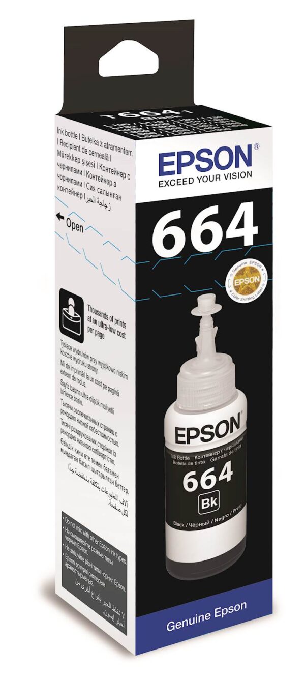 Tinta EPSON EcoTank ITS T6641 Black 70ml_0