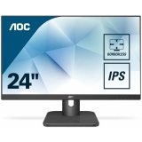 AOC Monitor LED 24E1Q IPS (23.8“, 16:9, 1920x1080, IPS, 250 cd/m², 1000:1, 20M:1, 5 ms, 178/178°, VGA, DP, HDMI, Speakers, Height adjust , Tilt: -3.5/+21.5°, VESA, Certified green, Borderless) Black, 3y_0