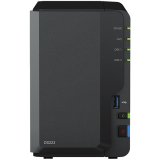 Synology DiskStation DS223, Tower, 2-bays 3.5'' SATA HDD/SSD, CPU 4-core 1.7 GHz, 2 GB DDR4 non-ECC, RJ-45 1GbE LAN Port, 3 x USB 3.2 Gen 1 Port, 1.28 kg, 2y_0