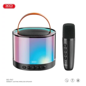 XO Bluetooth Speaker Aurora + Karaoke MIC F47 Black_0