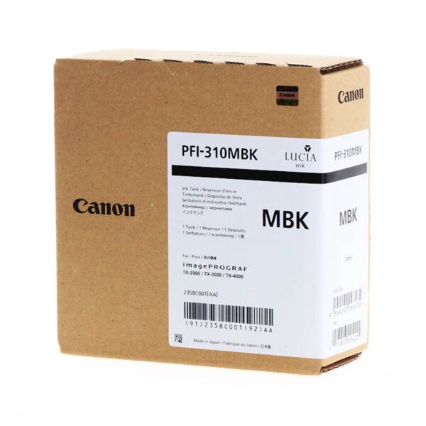 Tinta CANON PFI-310 Matte Black_0