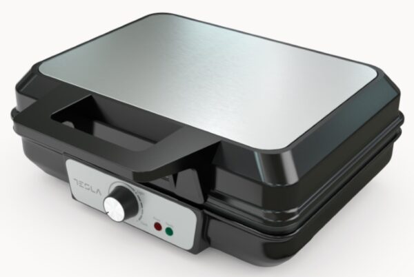 TESLA Waffle Toster WM200BXSnaga 1000 W; Hladna ručka nadodir; Ploče s neljepljivim premazom_1