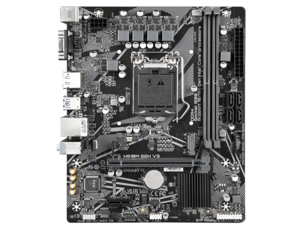 Gigabyte MB H510M S2H V3LGA1200; 2xDDR4; M.2, 4xSATAVGA, DP, HDMI; mATX_1