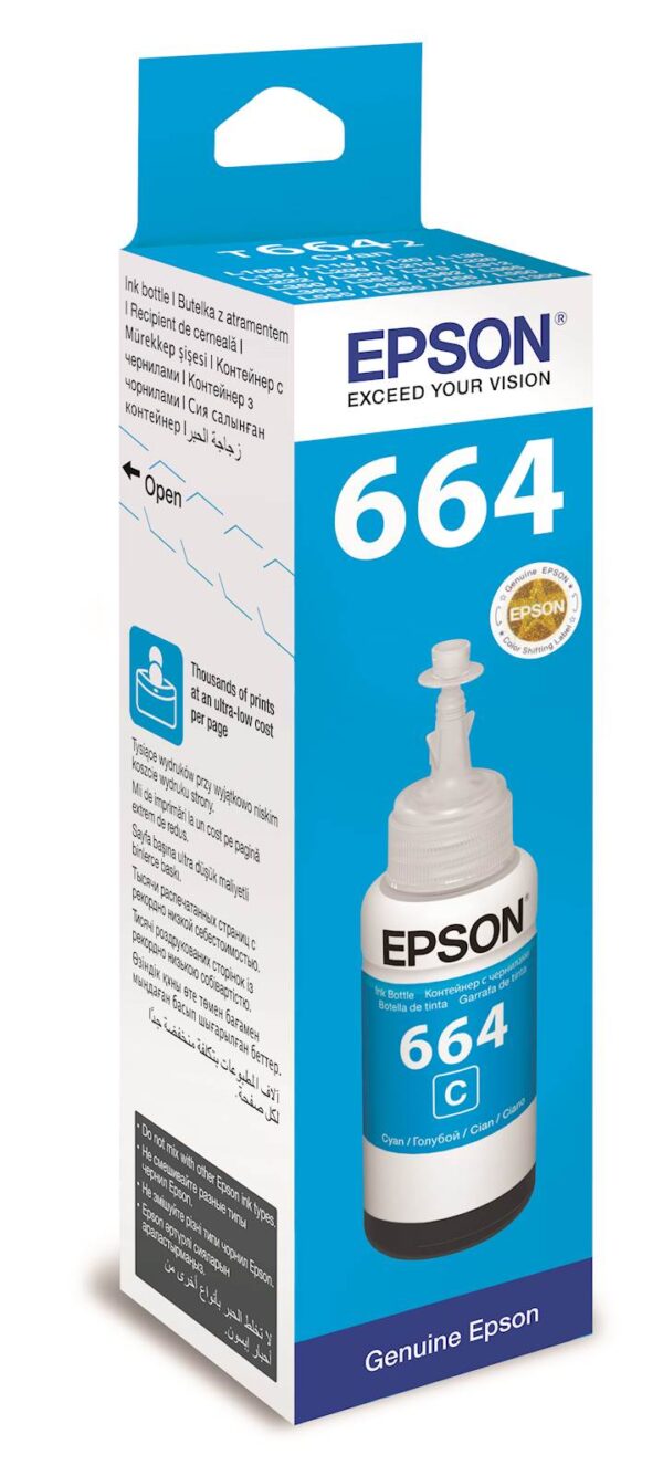 Tinta EPSON EcoTank ITS T6642 Cyan 70ml_0