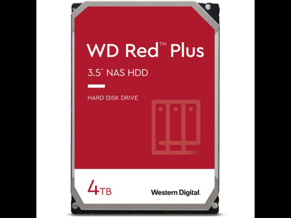 WD HDD 4TB SATA3 Red PlusIntelliPower 256MB,For NAS Systems_0