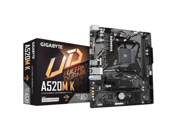 Gigabyte MB [A520M K V2 G10]AM4; 2xDDR4;M.2; 4xSATA; 6xUSBVGA, HDMI; mATX;_0