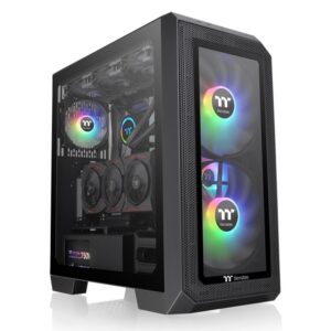 Thermaltake View 300 MX Mid tower, tempered glass 2x 200mm ARGB PWM fan, 1x 120mm ARGB_0
